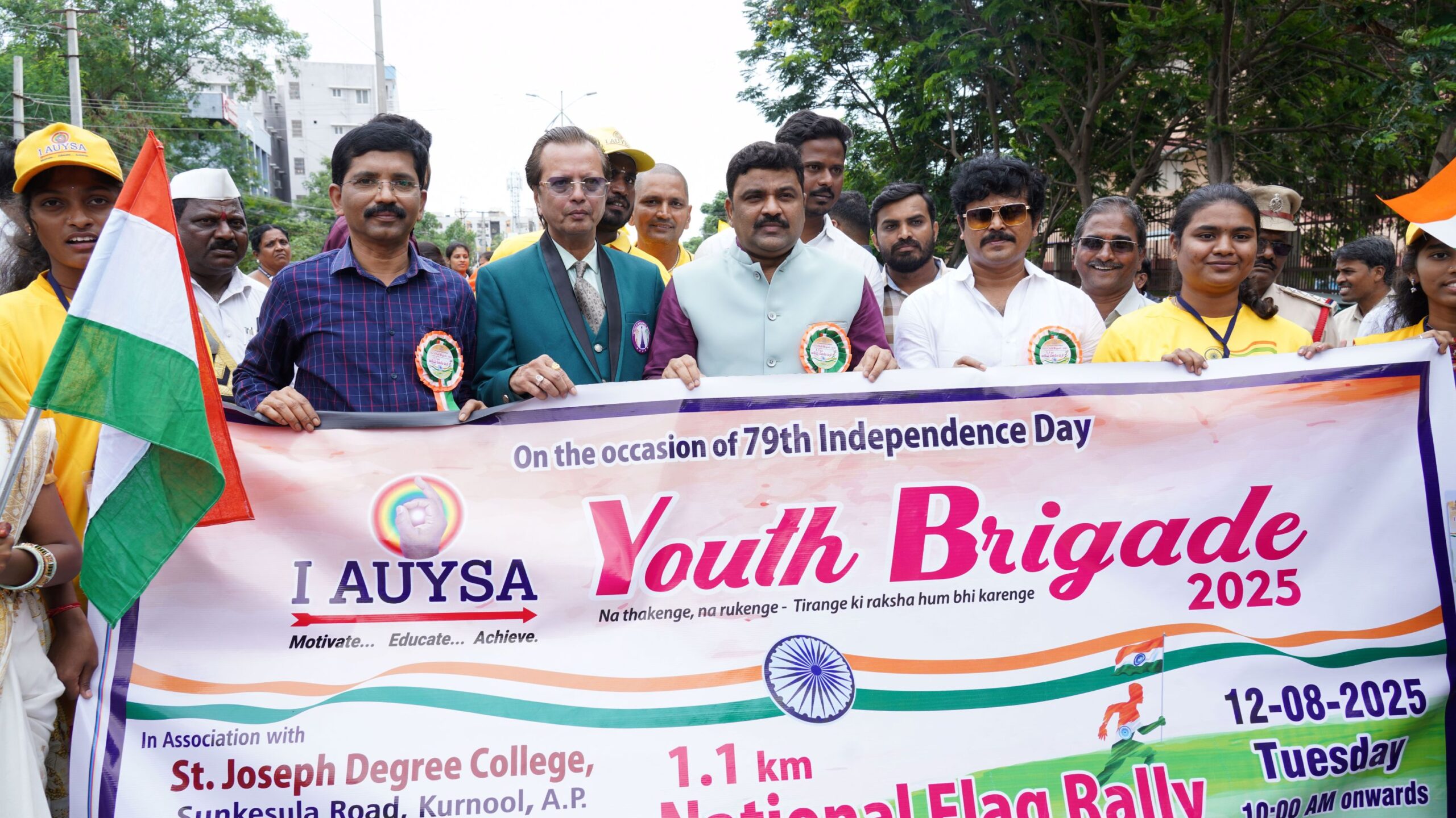 I AUYSA Youth Brigade - longest indian flag rally