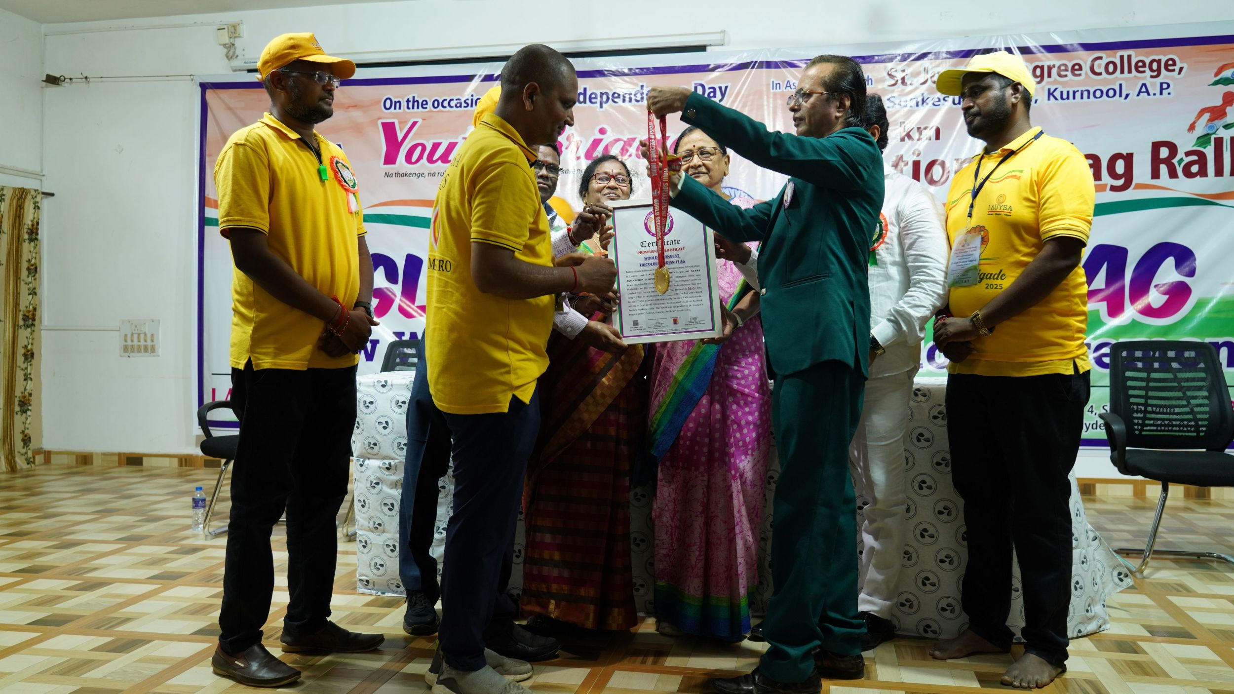 I AUYSA Youth Brigade - longest indian flag rally