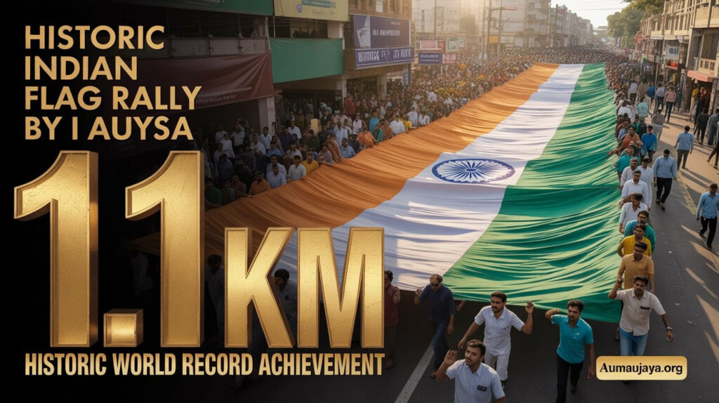 Historic Indian Flag Rally: 7 Incredible Ways I AUYSA Created World Record History with 1.1 KM Patriotic March in Kurnool