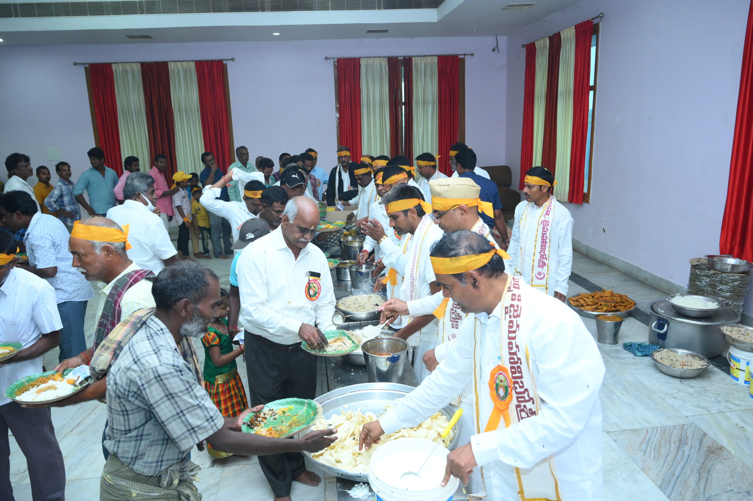 aumaujaya guru pournami 2022 - food distribution