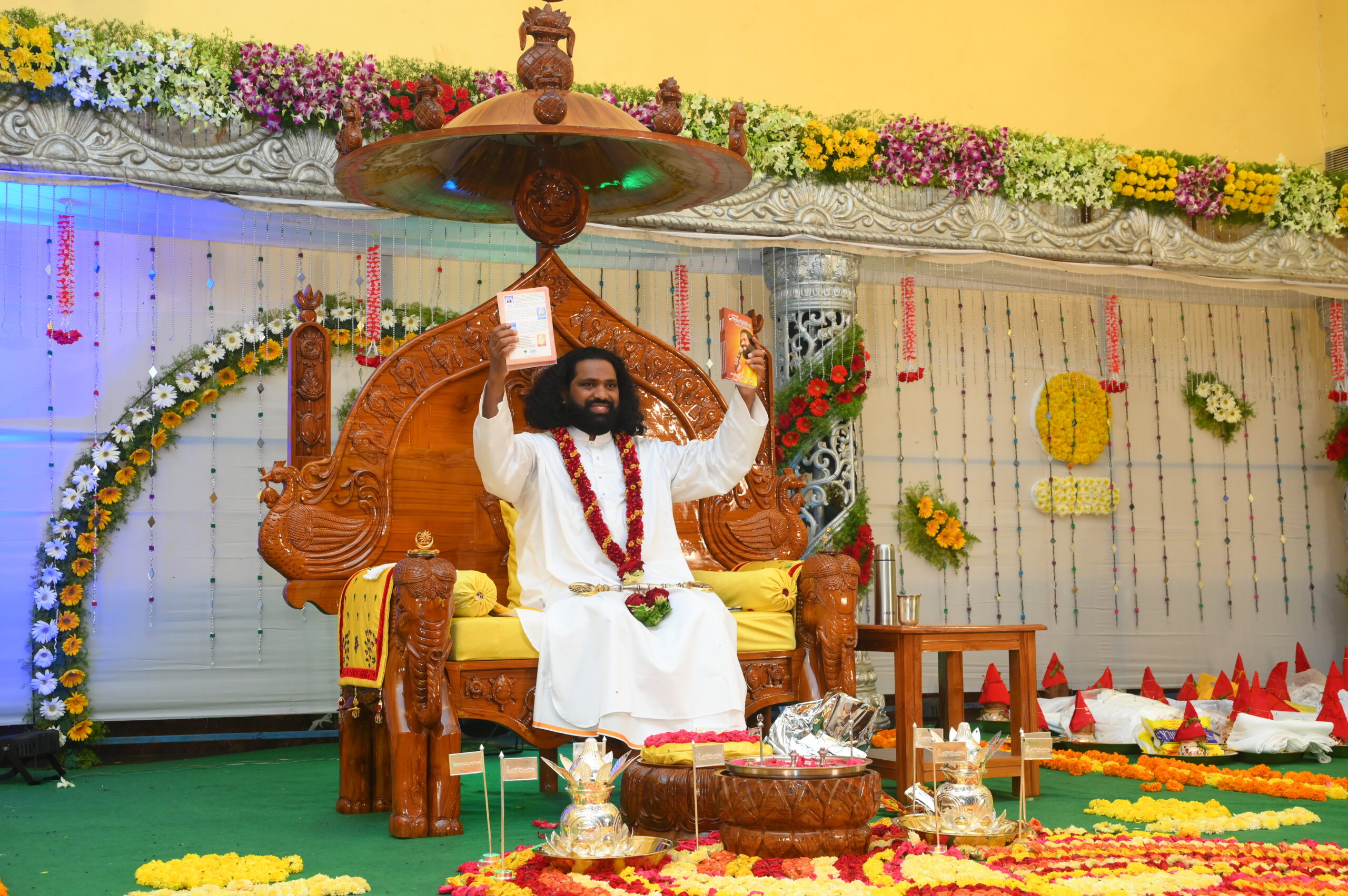 aumaujaya guru pournami at kaikalur 2022 - book lunch