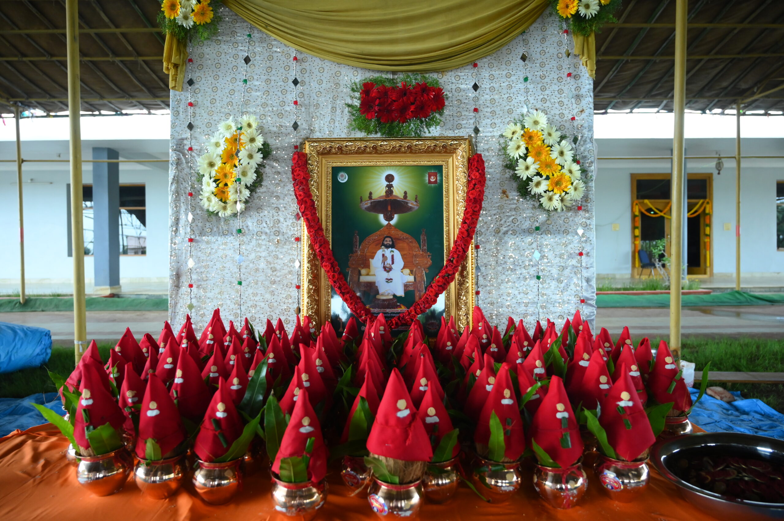 aumaujaya guru pournami at kaikalur 2022 - kalasha pooja