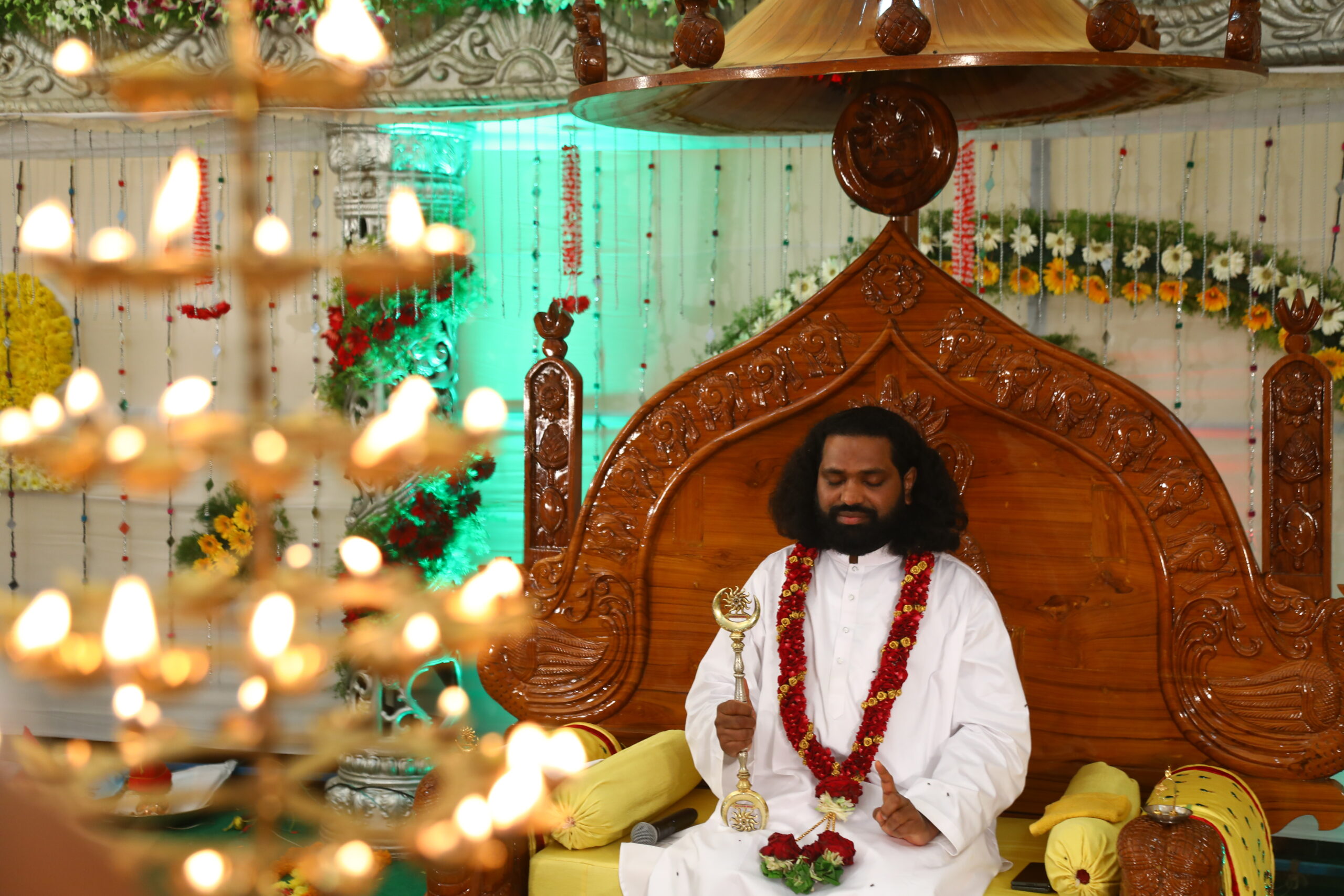 aumaujaya guru pournami at kaikalur 2022 - mahaaguru ji darshan