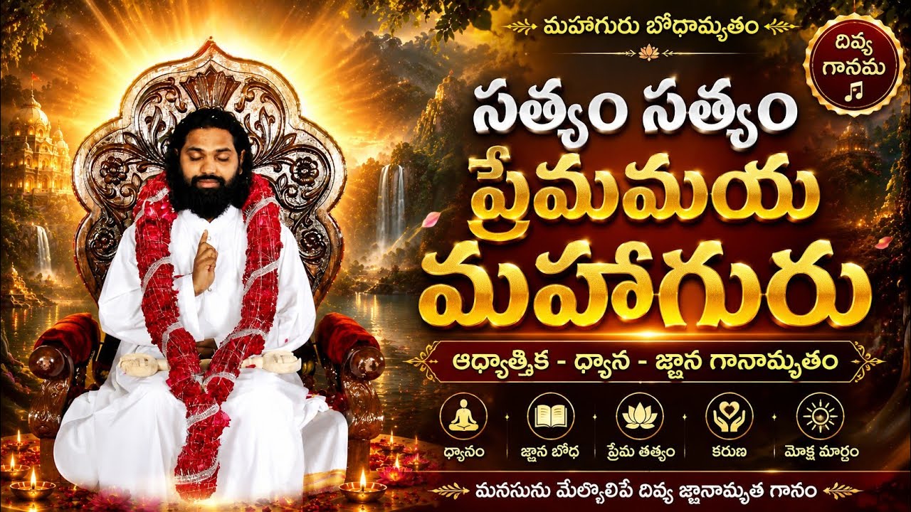 సత్యం సత్యం ప్రేమమయ మహాగురు | హృదయాన్ని తాకే ఆధ్యాత్మిక గానామృతం | Telugu Devotional Song