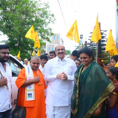 Kaikaluru MLA Kamineni Srinivas participated Guru Pournima mahotsvam - 2024